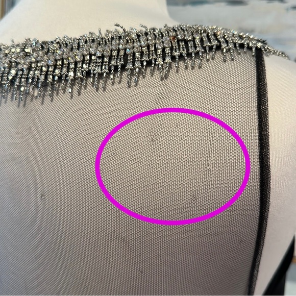 JIKI Monte Carlo Creations Made in France Black Gown w/Swarovski Crystals Sz 42 - Picture 14 of 14